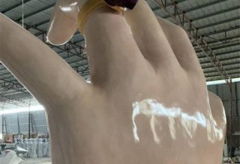 手指雕塑制作，市標(biāo)雕塑，玻璃鋼手指雕塑廠家常用