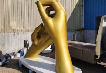 握手雕塑制造商，室外軟裝，不銹鋼握手雕塑生產(chǎn)廠家