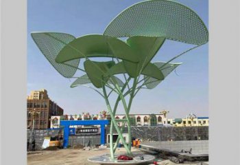 鏤空樹雕塑制造商，城市雕塑，烤漆鏤空樹雕塑定制
