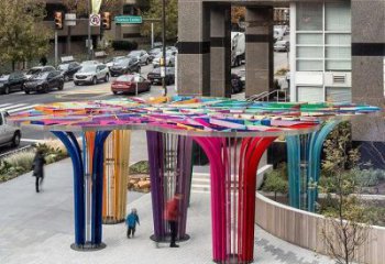 燈光樹雕塑選定，園林裝飾，大型燈光蘑菇樹雕塑公司