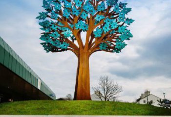 傘樹雕塑通用，戶外雕塑，戶外鏤空傘樹雕塑供應