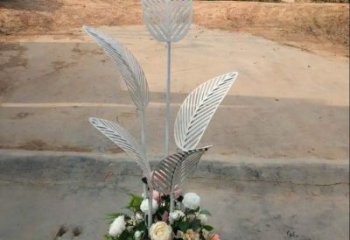 芭蕉葉雕塑供求，美陳雕塑，不銹鋼芭蕉葉雕塑制造