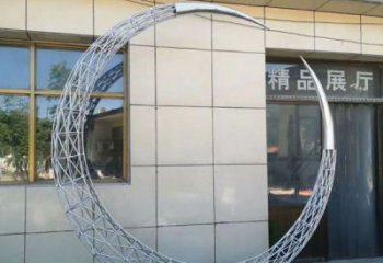 抽象圓環(huán)雕塑預定，校園雕塑，鏤空圓環(huán)雕塑承接