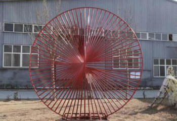 圓環(huán)雕塑生產(chǎn)，白鋼構件，美陳鏤空圓環(huán)雕塑通用