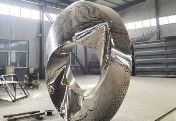 鈦金圓圈雕塑制造，廣場(chǎng)雕塑，制造不銹鋼圓圈雕塑批發(fā)