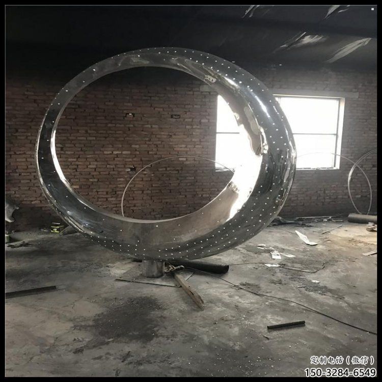 月亮雕塑觀賞型，公園小品，不銹鋼月亮雕塑常用