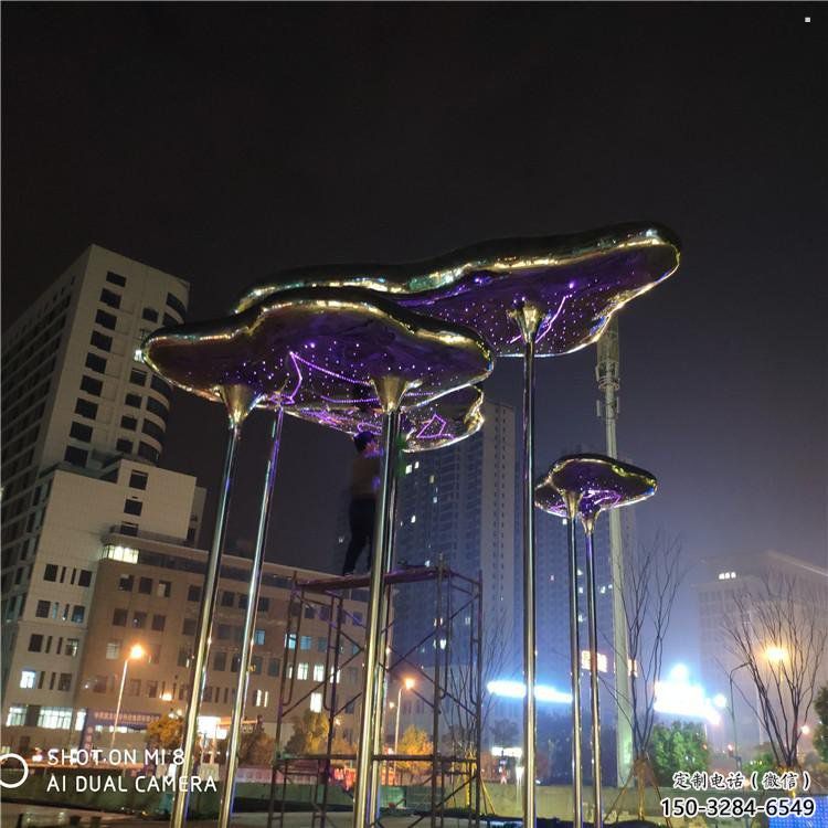 祥云雕塑工廠標準，多彩藝術，景觀不銹鋼祥云雕塑供應