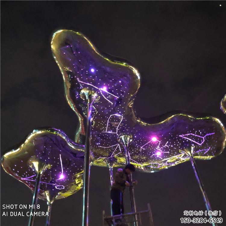 祥云雕塑制造，街景小品，景觀不銹鋼祥云雕塑優價