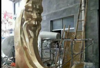 月神雕塑精選，街頭藝術，不銹鋼月神雕塑承接