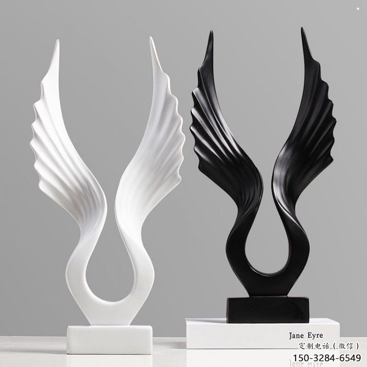 景觀鳥翅雕塑供需，彩鋼制作，大型不銹鋼鳥翅雕塑公司