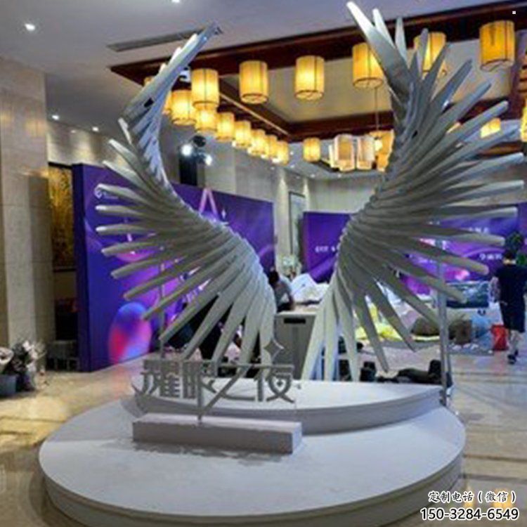 天使之翼雕塑供需，標識雕塑，景觀翅膀雕塑制造商