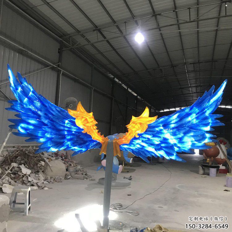 羽翼雕塑觀賞型，公園小品，不銹鋼羽翼雕塑常用