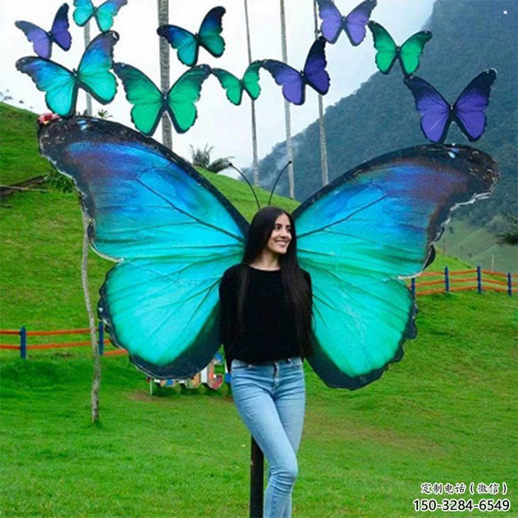 羽翼雕塑精品，白鋼構件，別墅不銹鋼羽翼雕塑供求