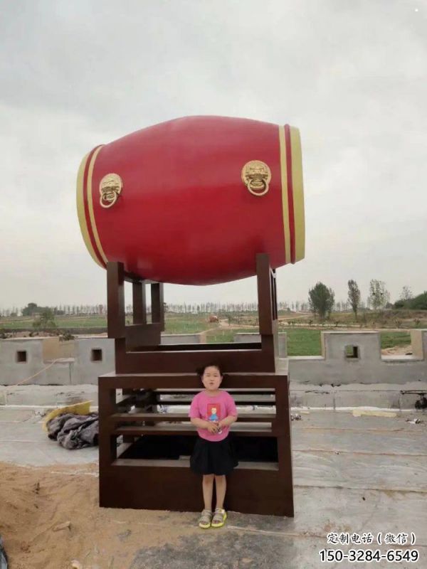 鑼鼓雕塑優價，鋼管組合，不銹鋼鑼鼓雕塑制作