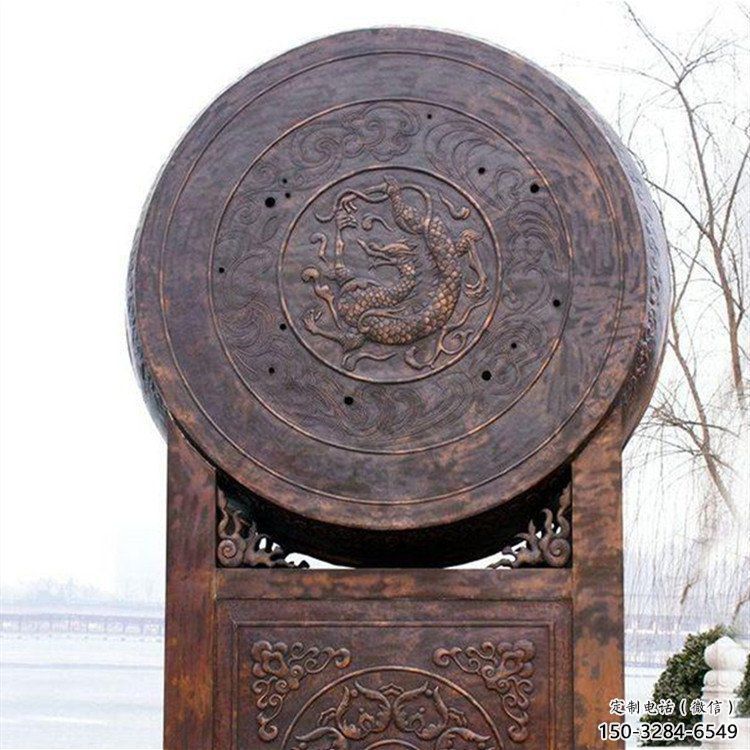 銅鼓雕塑建筑通用，街頭雕塑，企業銅鼓雕塑標準