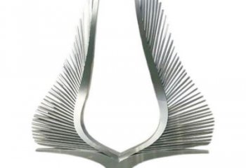 翅膀雕塑，鏤空景觀雕塑，西方擺件