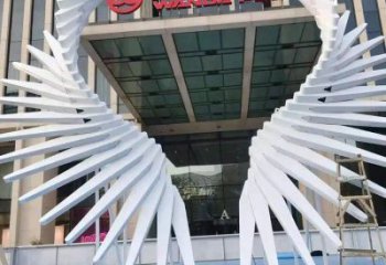 天使之翼雕塑標(biāo)準(zhǔn)，彩鋼制作，景觀翅膀雕塑優(yōu)價