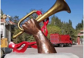 現(xiàn)代軍號(hào)雕塑