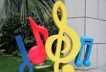 音樂符號雕塑制造商，美陳雕塑，園林小品音樂雕塑訂做