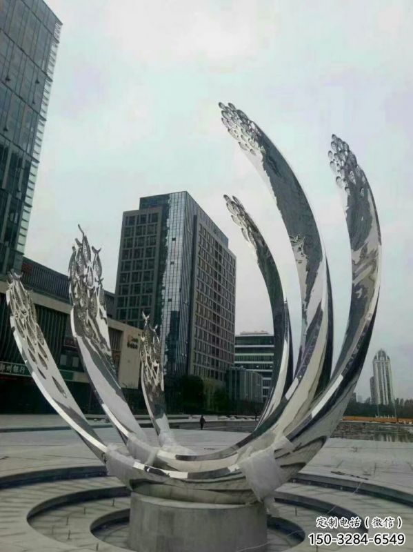 亳州地面噴泉雕塑小品，圓環結構概念，旱地水景噴泉體系