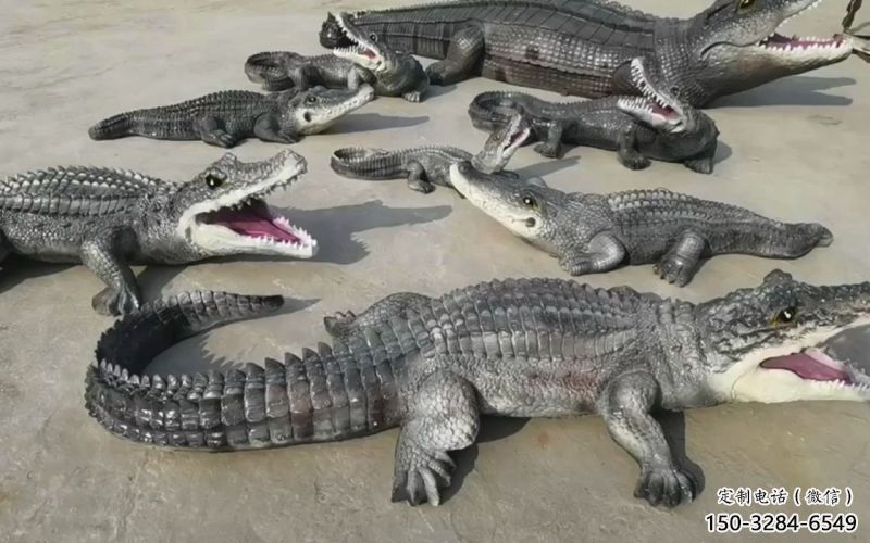 長樂園林鱷魚雕塑
