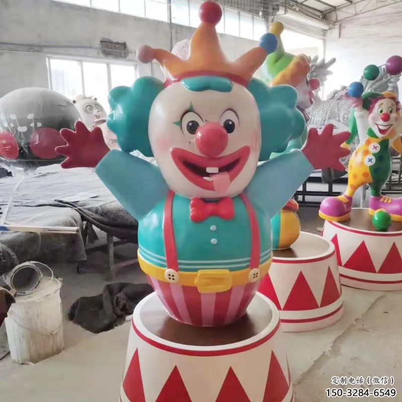 天水公園小丑雕塑