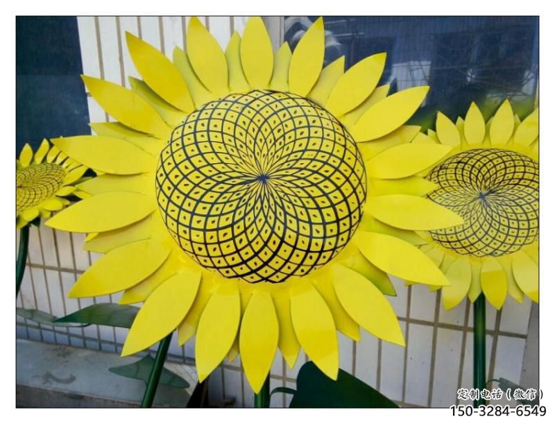 金昌抽象花籃雕塑展品，小區(qū)雕塑，葵花花籃雕塑工程制作精選