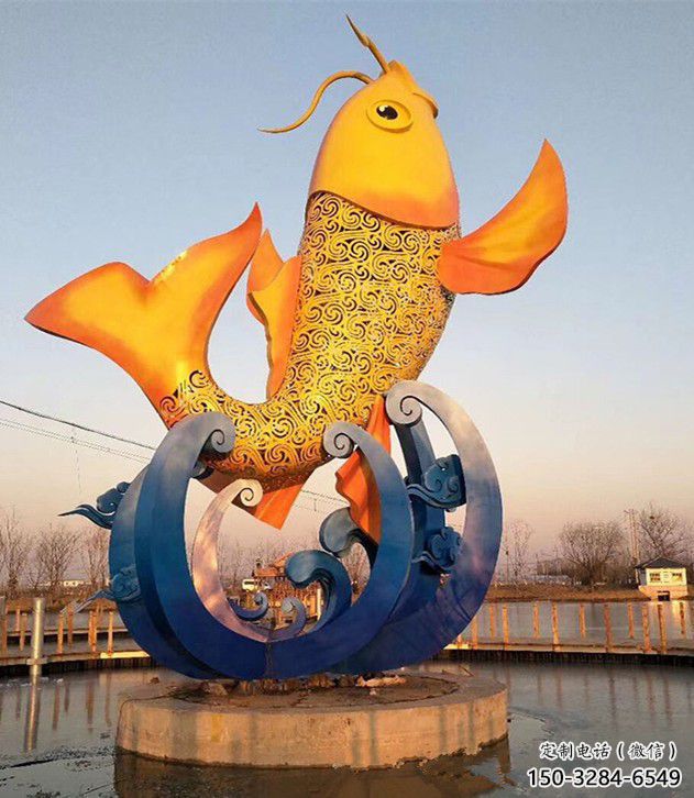 武威園林鯉魚雕塑