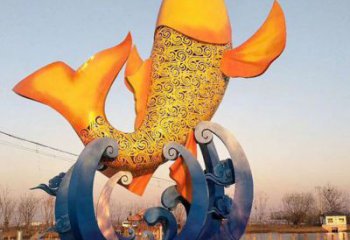 鼓樓園林鯉魚雕塑