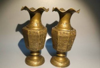 長(zhǎng)樂(lè)花瓶雕塑定價(jià)，鑄銅工藝，銅花瓶雕塑制作廠家