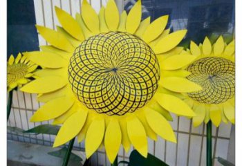 賀州抽象花籃雕塑展品，小區雕塑，葵花花籃雕塑工程制作精選
