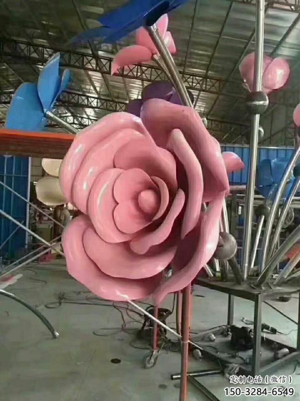 秦皇島牡丹花雕塑工廠優(yōu)選，城市裝飾，牡丹花花朵雕塑供給