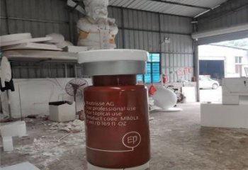 五指山瓶子雕塑批發(fā)，景觀雕塑，主題玻璃鋼藥瓶子雕塑標(biāo)準(zhǔn)