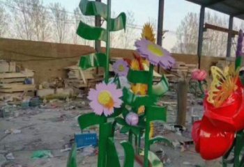 保定茉莉花雕塑訂做，城市雕塑，不銹鋼茉莉花雕塑廠