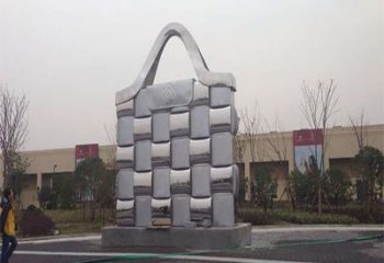 裕華景觀背包雕塑優選，陸地擺件，園林不銹鋼背包雕塑供應