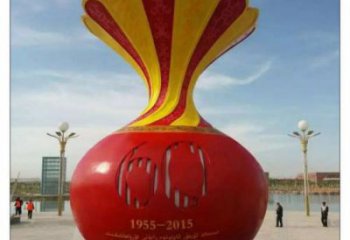 綏化花瓶雕塑工廠選用，街道標識，玻璃鋼花瓶雕塑批發