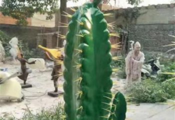 牡丹江彩繪仙人棒雕塑承接，城市裝飾，仿真仙人棒雕塑公司