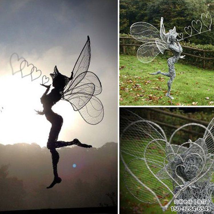 松北小精靈雕塑，抽象卡通雕塑，美陳人物擺件