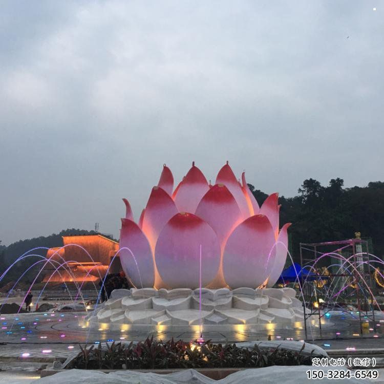 蘇州蓮花雕塑廠家，景區雕塑，水景蓮花噴泉雕塑精選