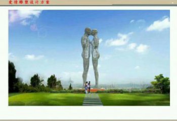 吉林鏤空人物雕塑承接，陸地?cái)[件，鐵藝字母人物雕塑制造商