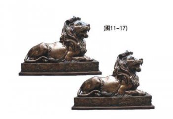 蘇州公園獅子雕塑供求，景觀雕塑，鑄銅趴獅雕塑優(yōu)選