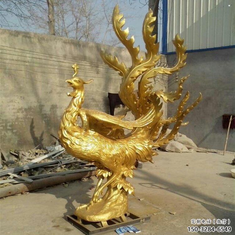 新余鳳凰雕塑廠家，鍛造工藝，銅鳳凰雕塑廠家承接