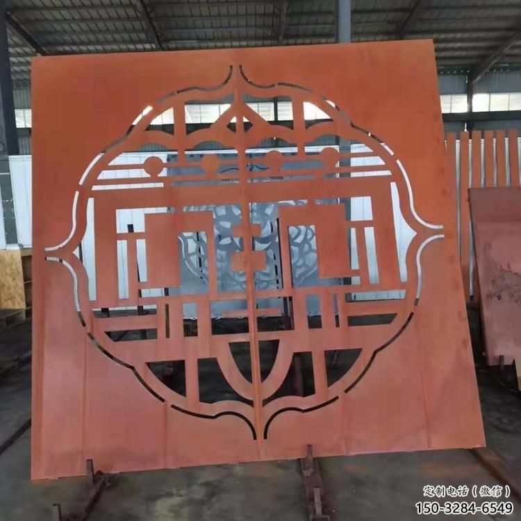 葫蘆島鏤空景墻雕塑，耐候鋼鏤空工藝設(shè)計