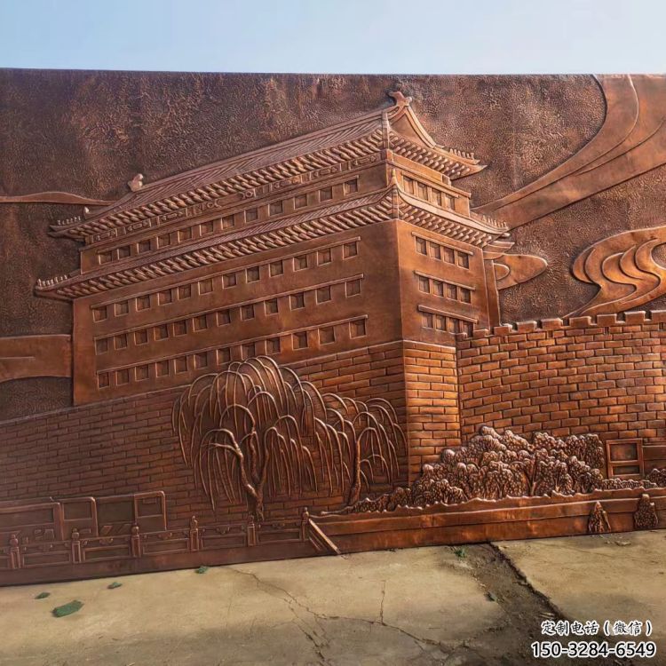 海南藝術浮雕精選，街道標識，景觀鍛銅浮雕指用