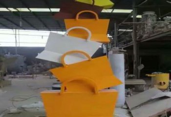 朝陽烤漆挎包雕塑制造商，室外軟裝，景觀挎包雕塑制作