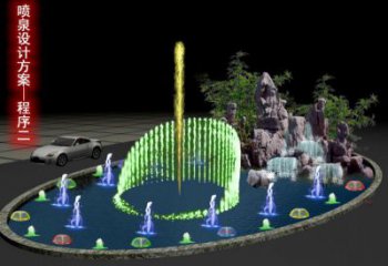 大東旱地漂浮噴泉雕塑，水景藝術噴泉雕塑生產商