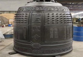 彭陽三圣寺銅鐘雕塑-鑄銅鐘雕塑-平直形結構