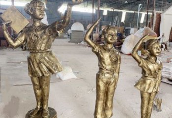 果洛學生少先隊員雕塑