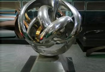 泰安地產(chǎn)雙環(huán)雕塑定做，城區(qū)小品，景觀不銹鋼雙環(huán)雕塑定價(jià)