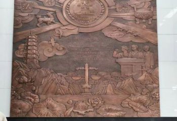 煙臺大門口校徽雕塑